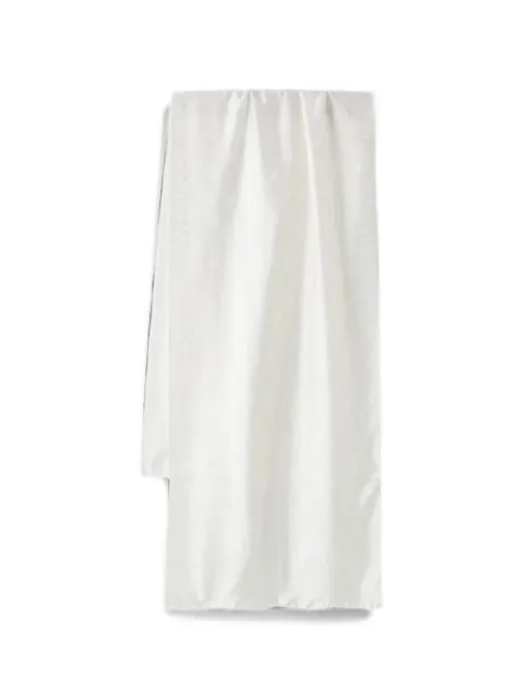 Moschino jacquard floral-pattern silk scarf White 30556M3447
