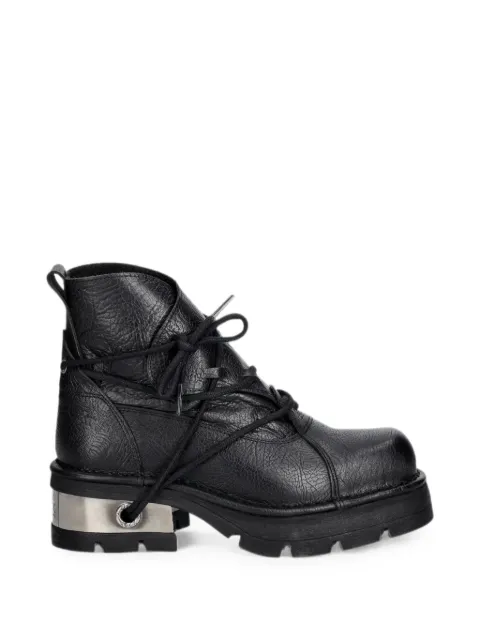 NEW ROCK Metallic platform boots Black M776C7