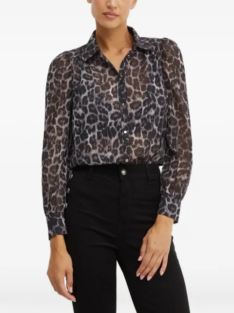Morgan Cleoni leopard-print shirt Black CLEONI