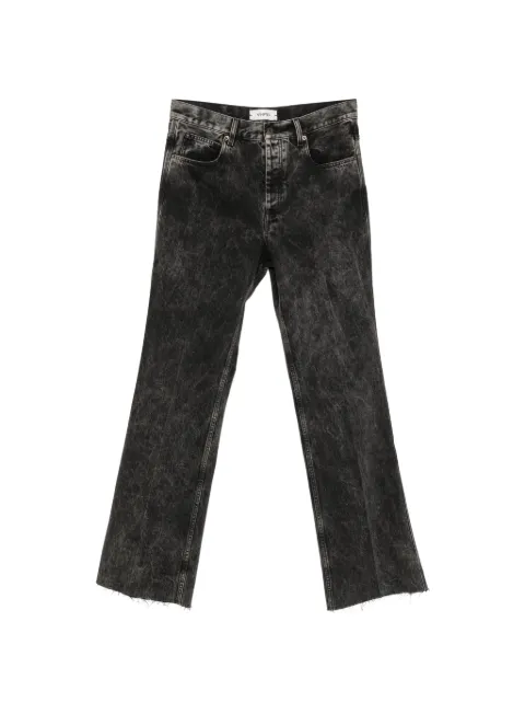 Spina acid-wash flared jeans Grey F26D02