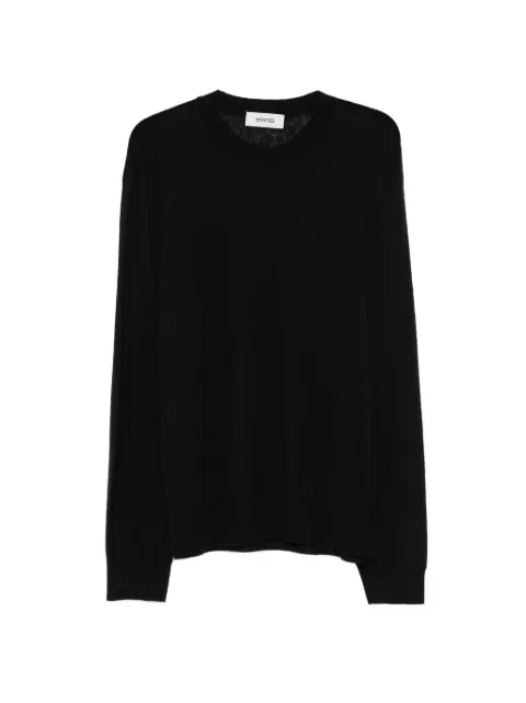 Spina crew-neck long-sleeve knit Black F26K11