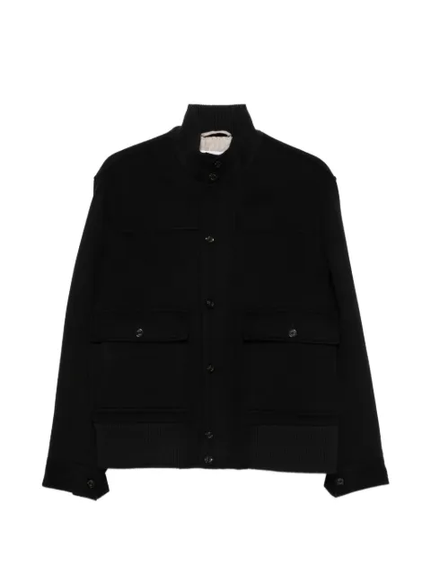 Lardini button-up bomber coat Black ACSPONGEACSP67642