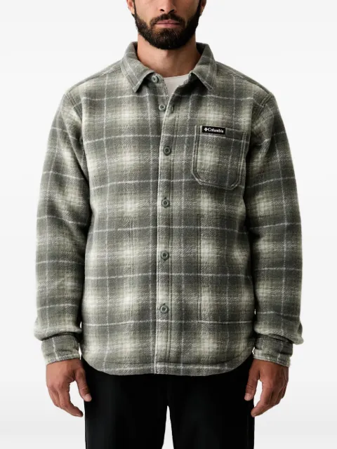 Columbia Hunter Arch check-pattern fleece jacket Green 2173651