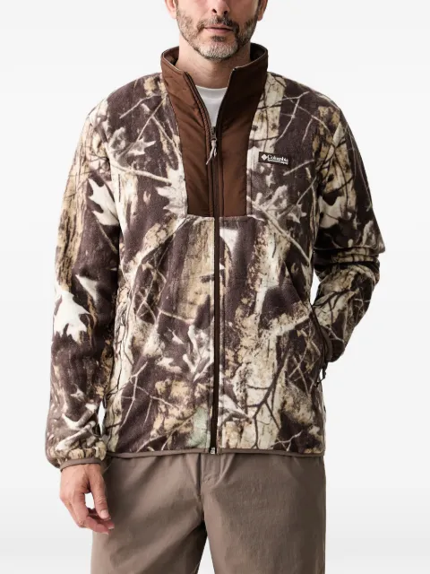 Columbia Sequoia Grove camouflage-print zip-up sweater Brown 2174071