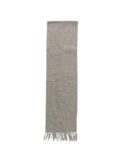 Barbour fringed-edge scarf Grey LSC0133