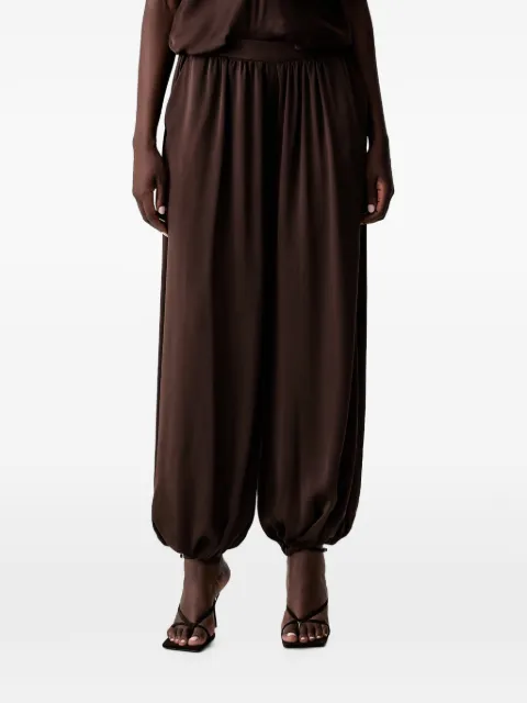 Bardot Nikola gathered-cuff trousers Brown 60487PB