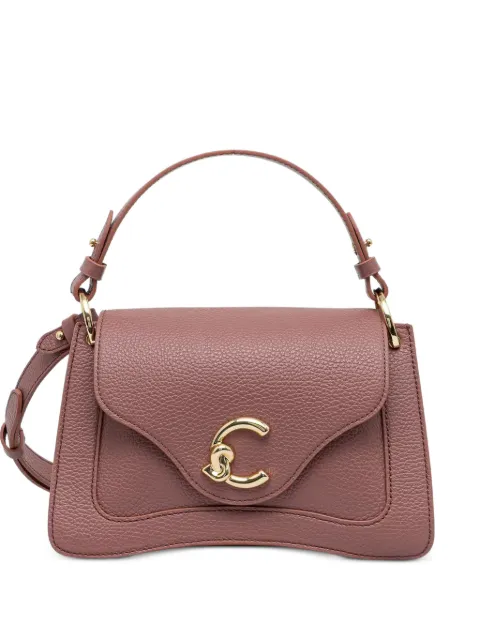 Coccinelle logo-plaque leather crossbody bag Pink E1SSL180221