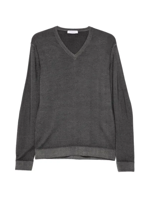 Daniele Fiesoli V-neck long-sleeve knit Grey DF0001