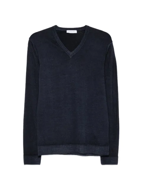 Daniele Fiesoli V-neck sweater Blue DF0001