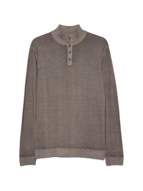 Daniele Fiesoli button-fastening high-neck knit Brown DF0013