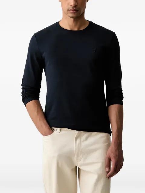 Trussardi embroidered long-sleeve T-shirt Blue G0238100040N