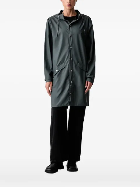 Rains hooded press-stud jacket Grey 12020