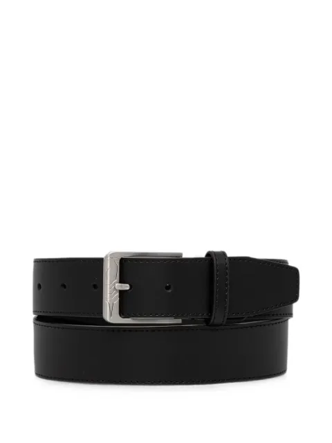 Trussardi engraved-logo buckle belt Black B338B000099N