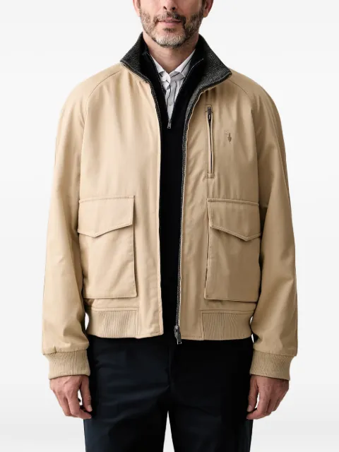 Trussardi reversible herringbone-pattern jacket Neutrals R015M000075N