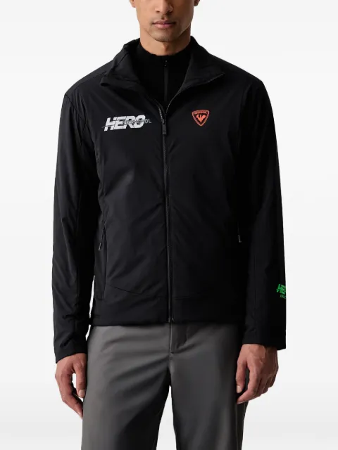 Rossignol logo-print zip-up jacket Black RLNMJ23