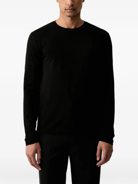 Trussardi long-sleeve crew-neck T-shirt Black G0238100040N
