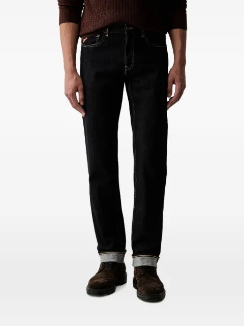 Trussardi 380 contrast-stitch regular jeans Blue P417H004907N