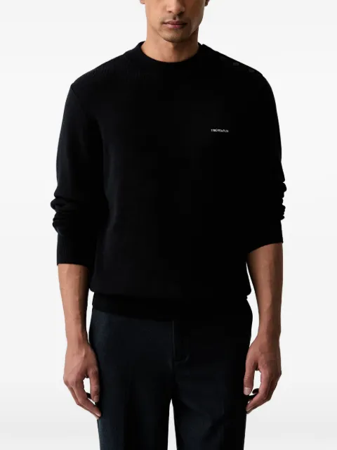 Trussardi logo-embroidered sweater Black M0778000130N
