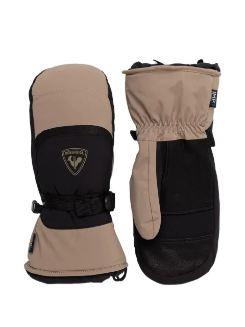 Rossignol logo-print gloves Black RLMMG18