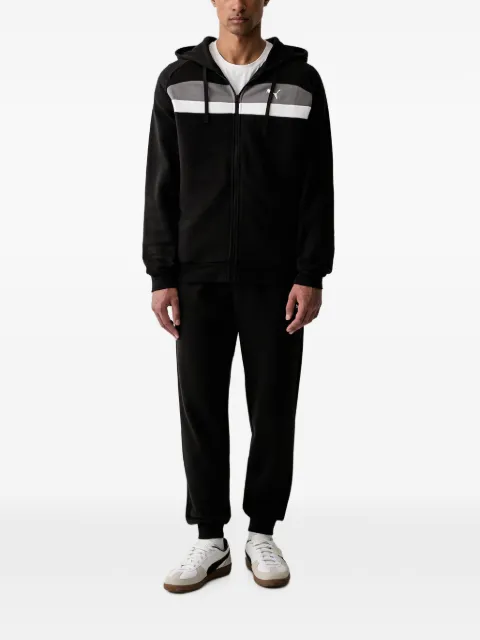 PUMA colour-block zip-up hoodie Black 694351