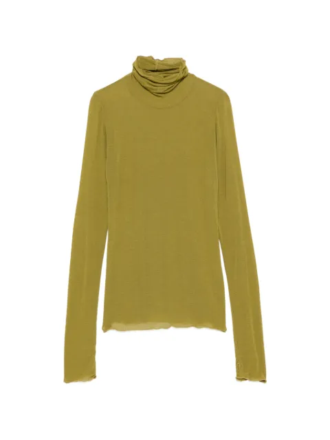 Daniele Fiesoli turtle-neck long-sleeve knit Green DD7526