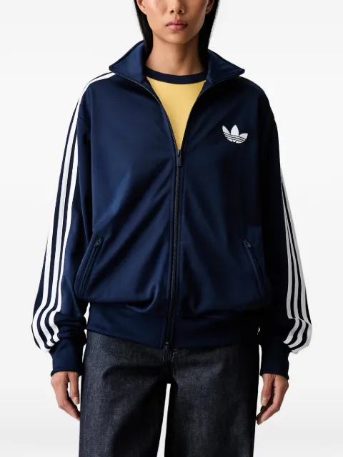 adidas Firebird logo-embroidered striped sweater Blue KV5402