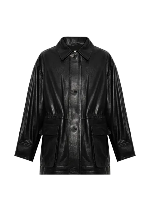 Arma Maeve button-up oversized jacket Black 010L26605502