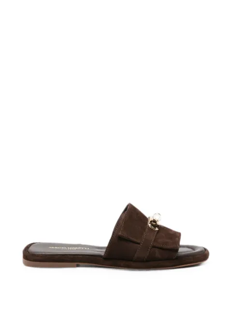 SERGIO MORETTI FIRENZE suede sandals Brown 660826115BRW