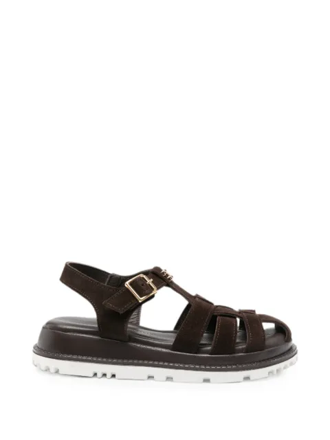 SERGIO MORETTI FIRENZE buckle-fastening caged sandals Brown 660826123DBRW