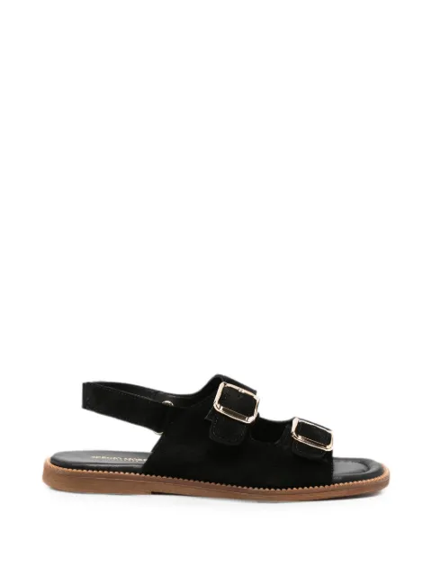 SERGIO MORETTI FIRENZE buckle-fastening slingback sandals Black 660826103BLK