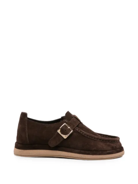 SERGIO MORETTI FIRENZE buckle-fastening suede loafers Brown 660826108DBRW