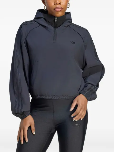 adidas logo-embroidered hoodie Black KU3700