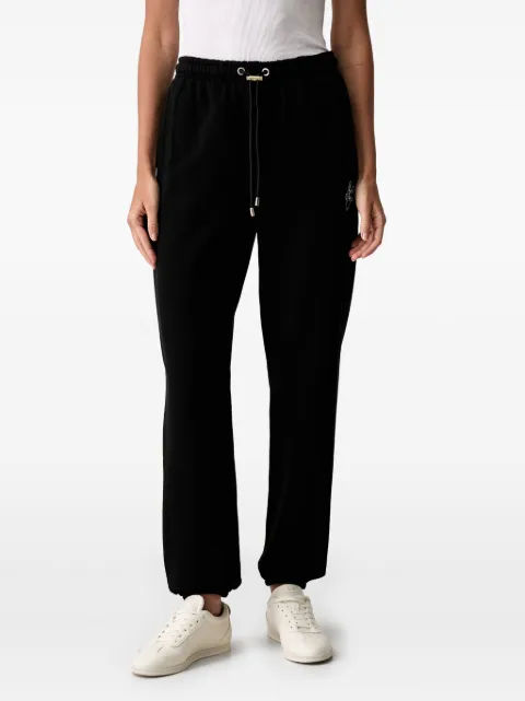 LIU JO logo-embroidered drawstring track pants Black TF6072FS091