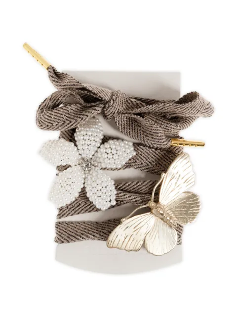 Golden Goose herringbone shoelaces Brown GUZ00277Z000257