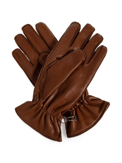 DSQUARED2 quilted leather gloves Brown GLM002418900001