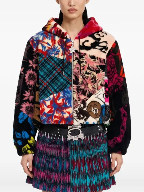 Chopova Lowena patchwork oversized hoodie Black 5376