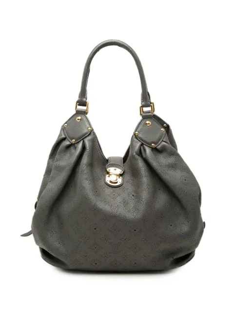 Louis Vuitton Pre-Owned 2010 Monogram Mahina L hobo bag Grey QMXP44S2T9ADQV11