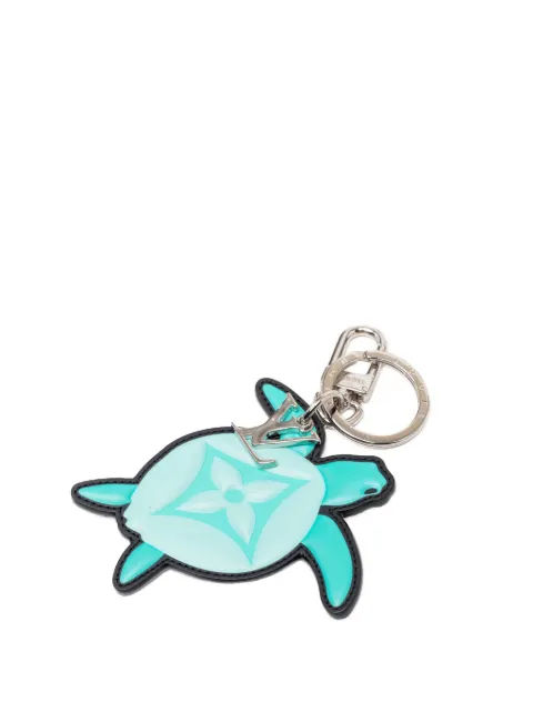 Louis Vuitton Pre-Owned 2021 Monogram Turtle Bag Charm and Holder key chain Blue 0LHO3HCHY0WQMV23