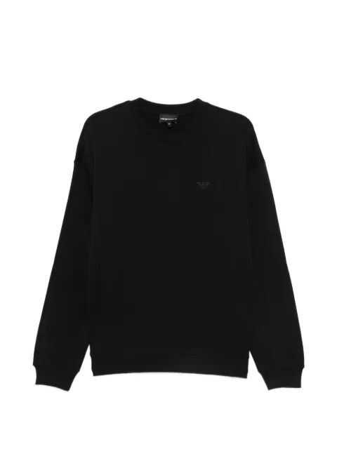 Emporio Armani logo-embroidered sweatshirt Black EM7286AF29524