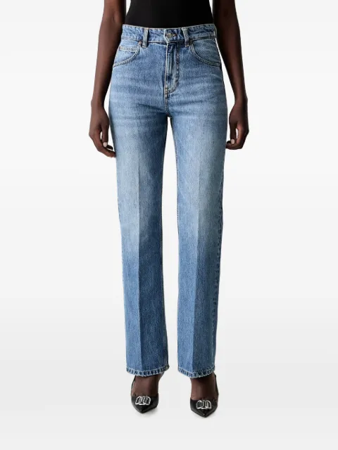 Victoria Beckham pressed-crease straight-leg jeans Blue 1226DJE005216S