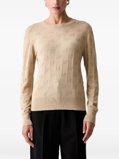 Armani Exchange logo-jacquard sweater Neutrals XW002875AF16620
