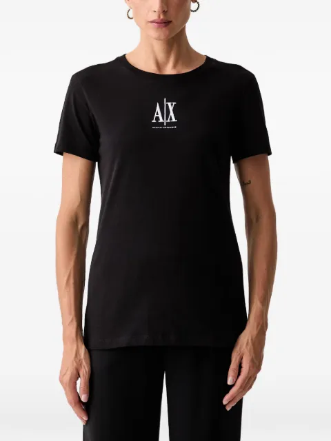 Armani Exchange logo-embroidered T-shirt Black XW003063AF10356