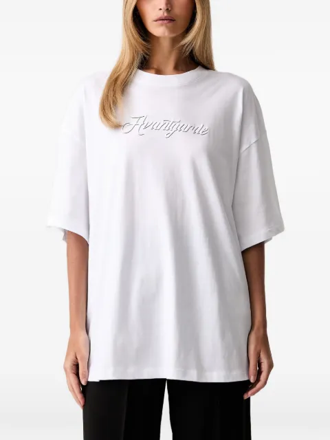 Armani Exchange logo-print oversized T-shirt White XW002808AF10356