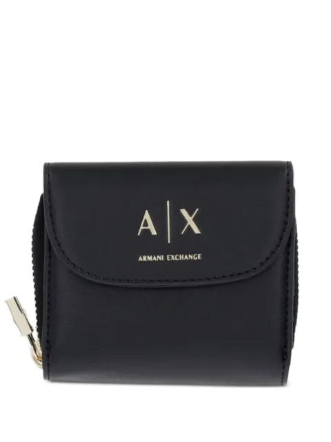 Armani Exchange logo-print zip-around wallet Black XW003312AF28605