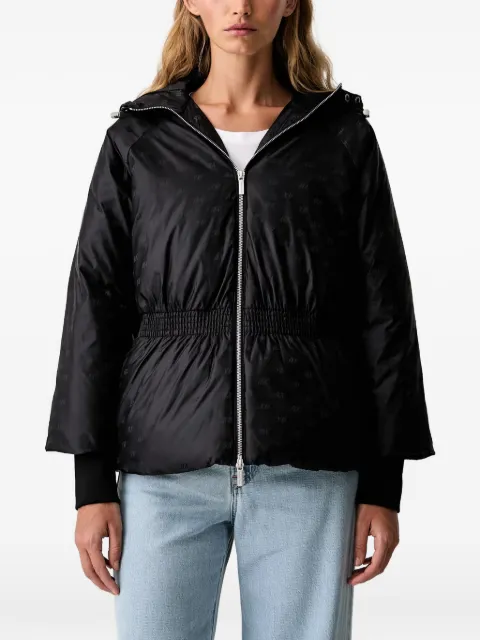Armani Exchange logo-print drawstring-hood jacket Black XW002434AF26068
