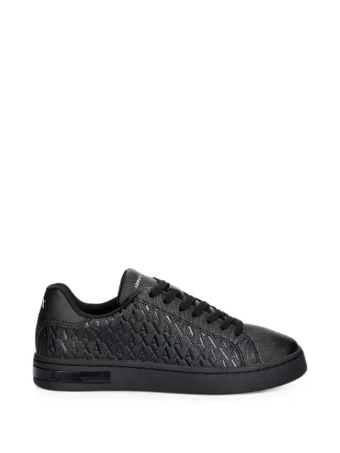 Armani Exchange logo-embossed lace-up sneakers Black XM000140AF11916MZ715