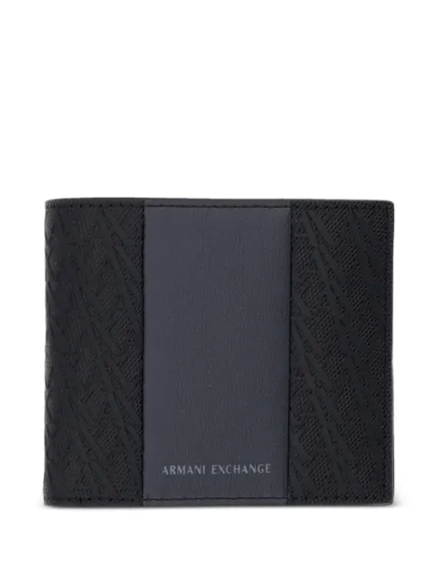 Armani Exchange logo-embossed bifold wallet Black XM000168AF26691