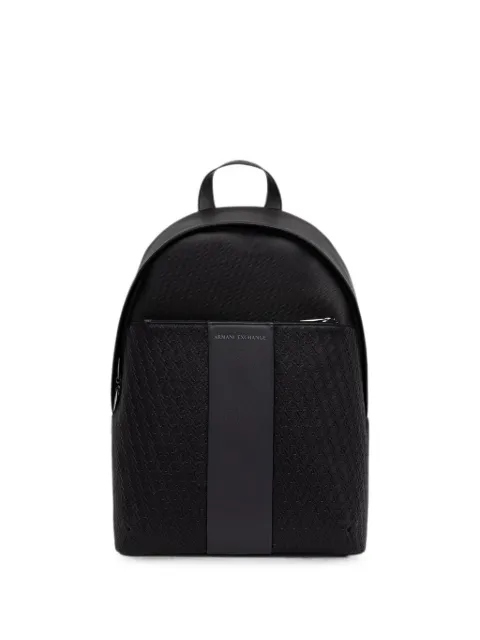 Armani Exchange logo-embossed backpack Black XM003173AF26691