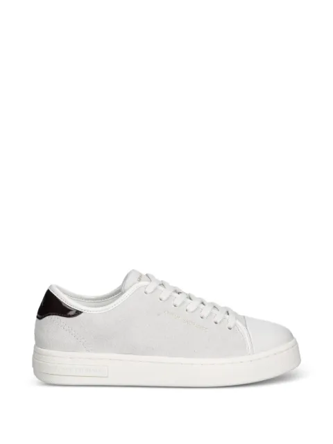 Armani Exchange logo-lettering panelled sneakers Grey XW003109AF27408