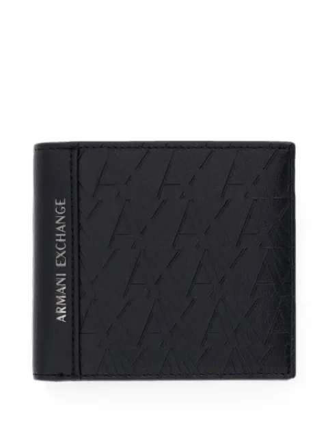 Armani Exchange monogram-embossed wallet Black XM000167AF2
